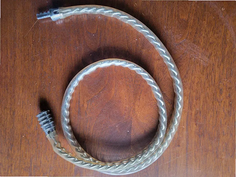 1970s Vintage Clear Vinyl Sleeved Bicycle Chain Combination Lock Schwinn Huffy