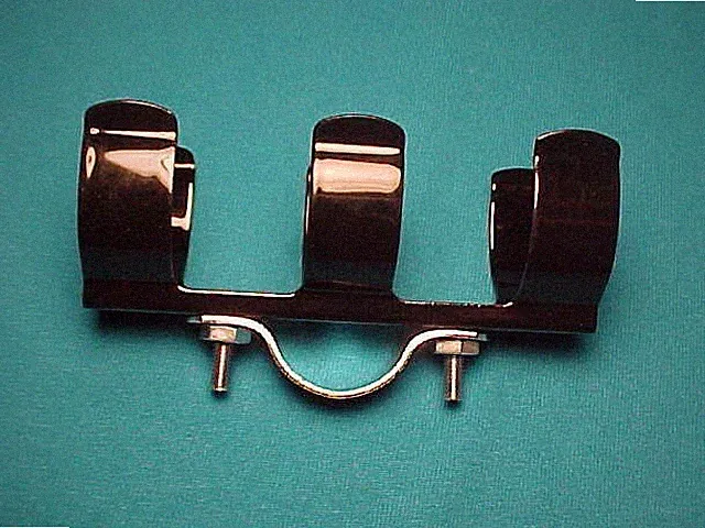 2 Vintage Balloon Tire Bicycle Handlebar Flashlight Holders Amf Huffy Elgin Ross