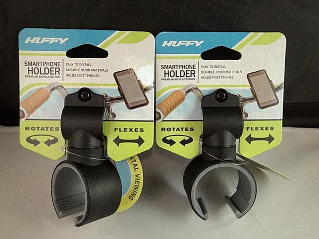 2 x Huffy Bike Phone Mount - Smartphone Holder - Easy Install - Free Shipping