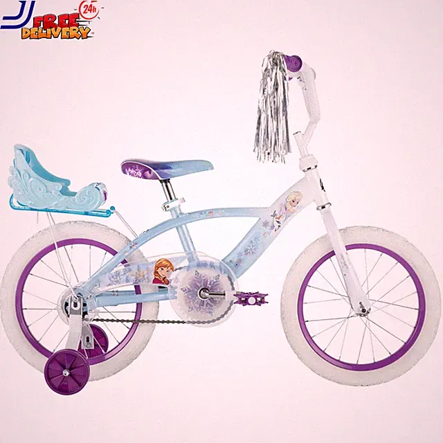 Girls Frozen 16 Inch Bicycle Kids Training Wheels Toddler Bike Toy Ride On Cycle