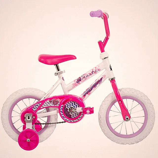 Huffy 12" Sea Star Girls Bike Pink Kids Bicycle w/ Training Wheels