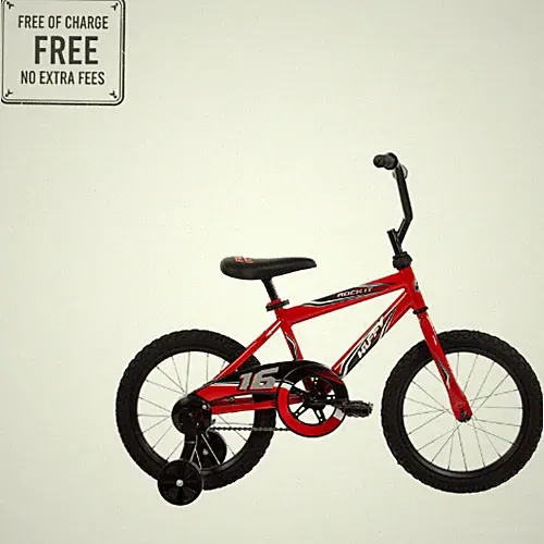 Huffy 16" Rock It Boy Single - Speed Bike, Red for Ages 4-6
