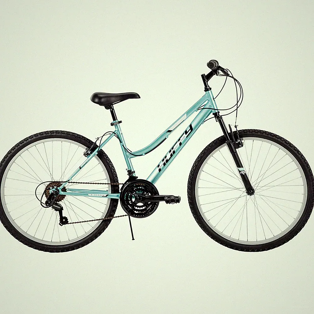 Huffy 26" Rock Creek Mountain Bike, Fits Riders 60"+, Teal, Adult, Women's