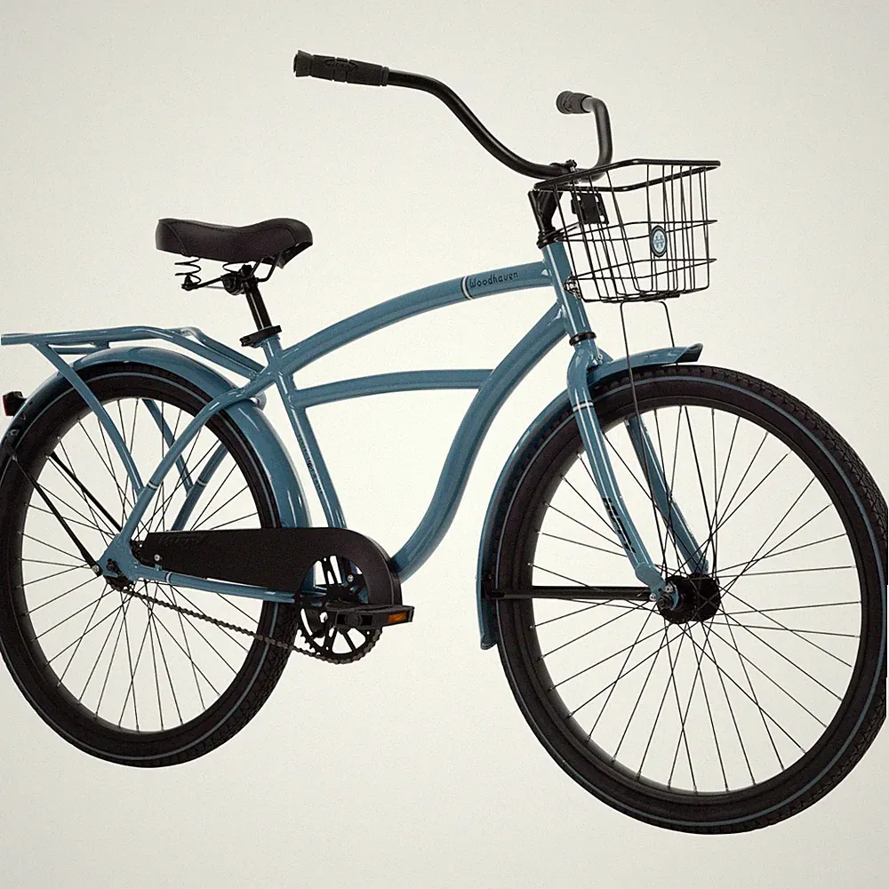 Huffy 26" Woodhaven Cruiser Bike, Fits Riders 60"+, Stone Blue, Adult, Men's
