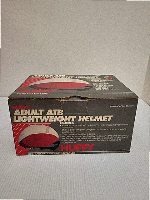 Huffy Adult ATB Lightweight Helmet - Large/X-Large Red/White 06724
