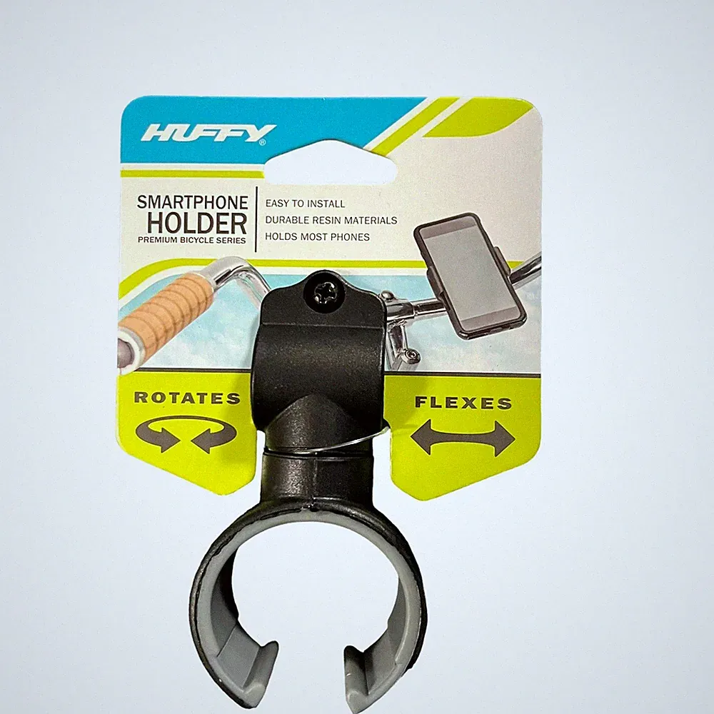 Huffy Bicycle Smartphone Phone Holder Black 01118XX Rotates & Flexes