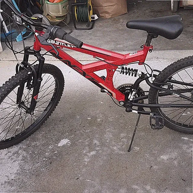 Huffy Gauntlet 26in Full Suspension 18-Speed Mountain Bike V-Brake Red/Black