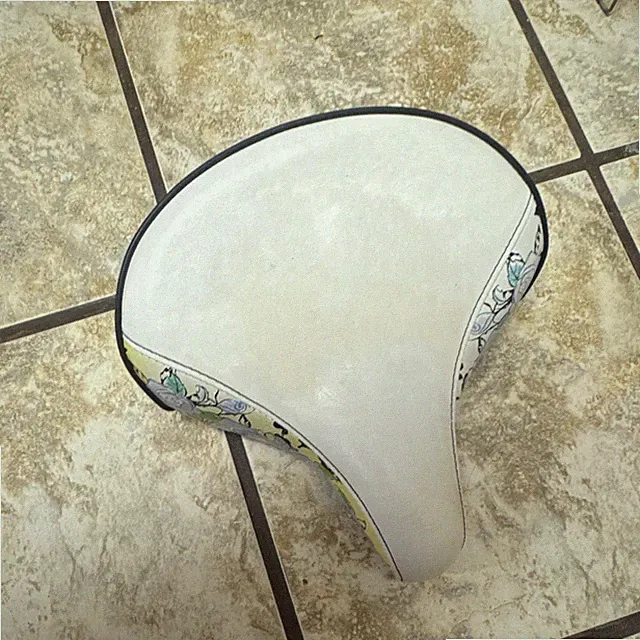 Huffy Kids Comfort Bike Saddle Seat White Floral Sides w/ Springs Cruiser/City