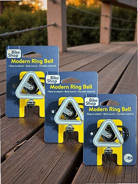 Huffy Modern Ring Bell for Bikes, Easy to Attach, Bold Sound, Durable, Gray
