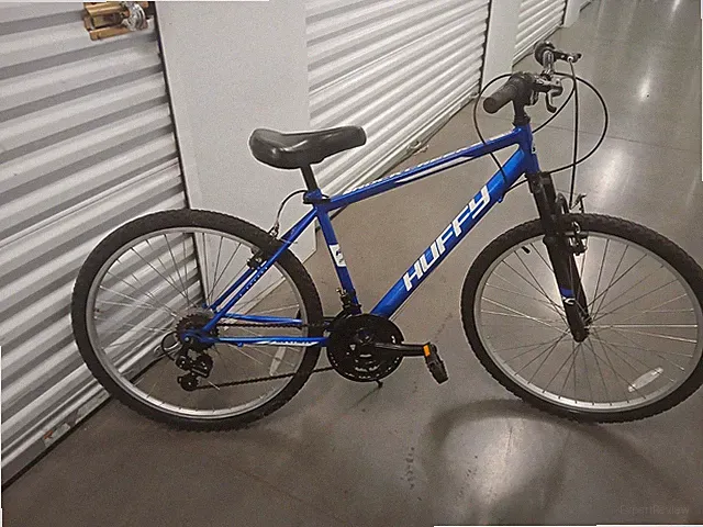 Huffy Rock Creek 26 Mountain Bike 26in Wheels Blue V-Brake 6-Speed Grip Shifter
