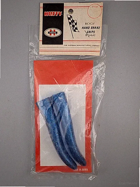 Huffy Vintage Bicycle Brake Lever Covers NOS Blue Glitter in Package