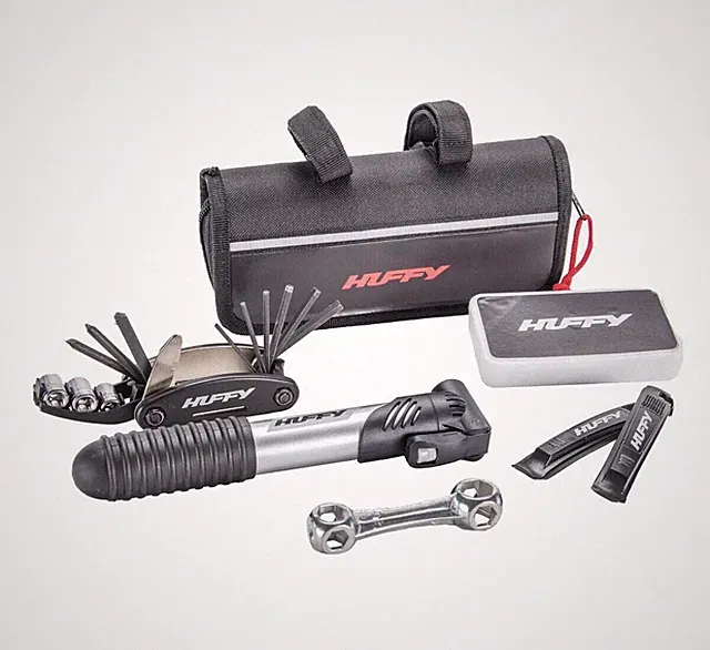 Lot of 3 New Huffy Premium Series Bicycle Repair Kit: Multi-Tool Bike Hand Pump