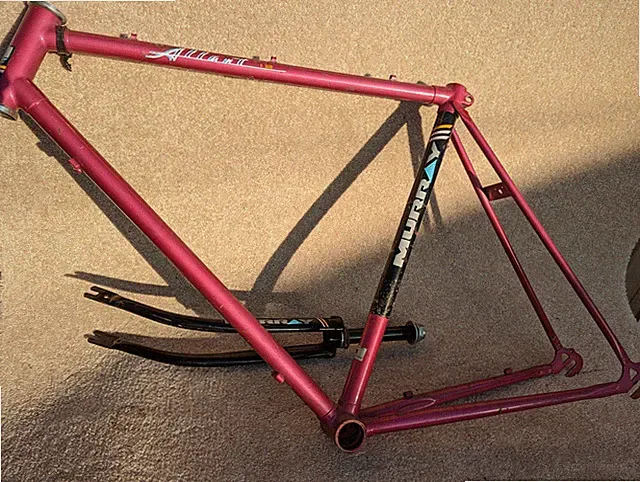 Murray Alliant 12 Vintage Bike Frame Fork Huffy Korea 10 Speed Touring Pink Road