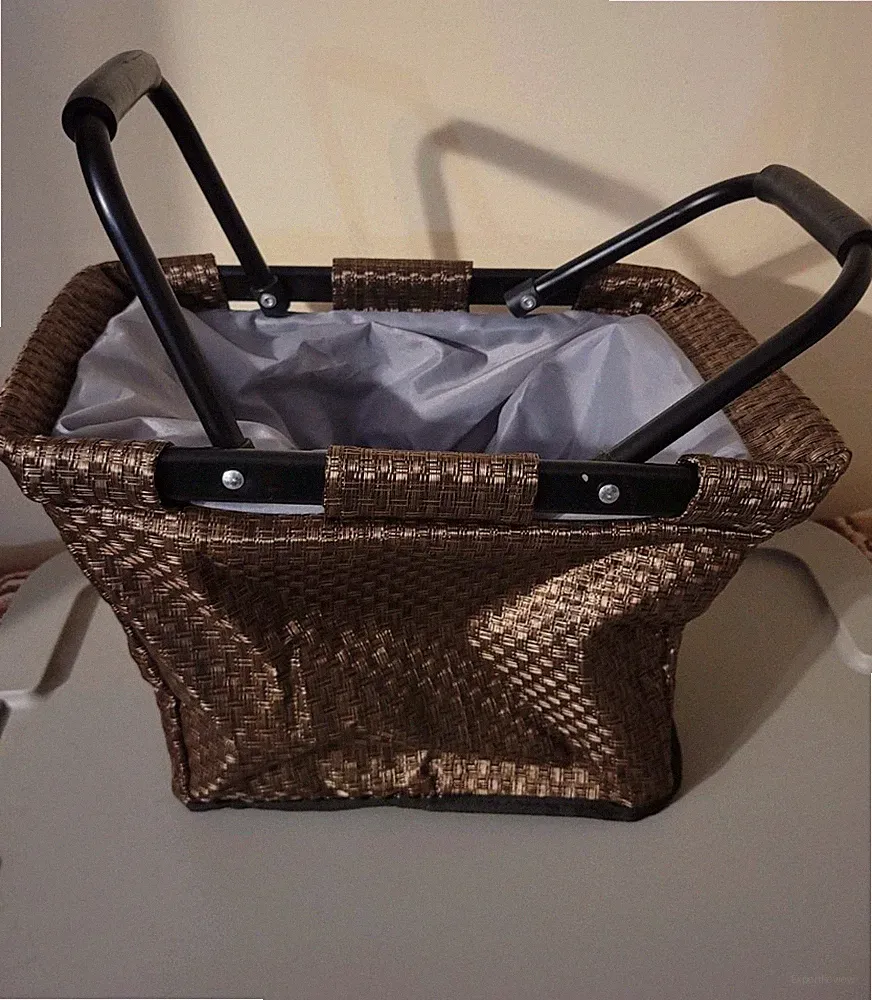 NEW Huffy Collapsible Foldable Brown QR Bike Bicycle Front Soft Handlebar Basket