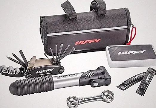 New Huffy Premium Series Bicycle Repair Kit: Multi-Tool Bike Hand Pump