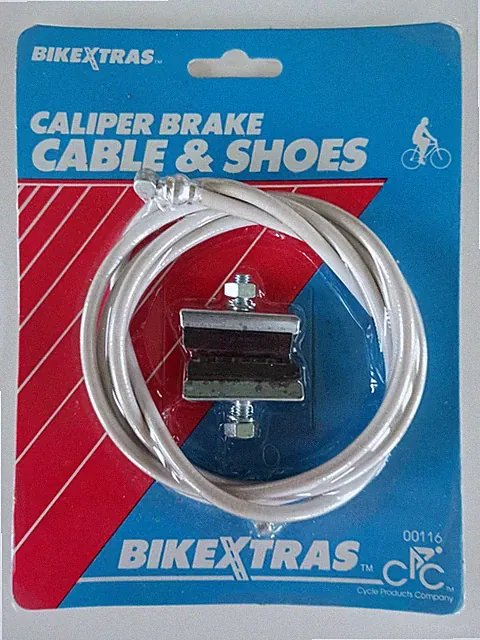 New In Package BikeXtras Caliper Brake Cable & Shoes Bike Brake Vintage 65"