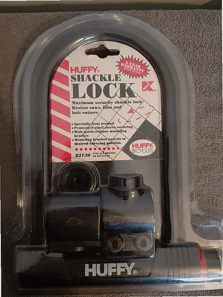 NEW Vintage Huffy Shackle U Lock 82130 Heavy Duty Bicycle Bike Maximum Security