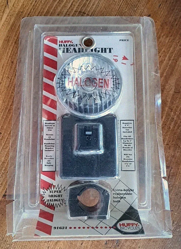 NOS Vintage Huffy Halogen Headlight Bicycle Light See Photos