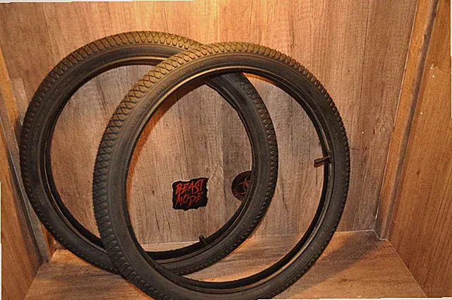 Pair Of BMX Tire & Tube 20x2.12 Fits in Mongosse Kent Hyper Huffy Child's bike.