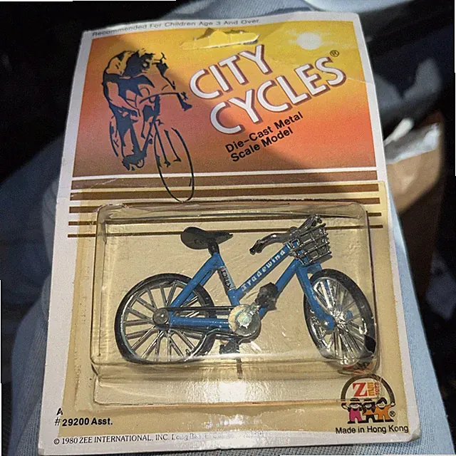 💥 RARE COLLECTABLE 1980 Huffy Trade wind Diecast Metal Bicycle City Cycles