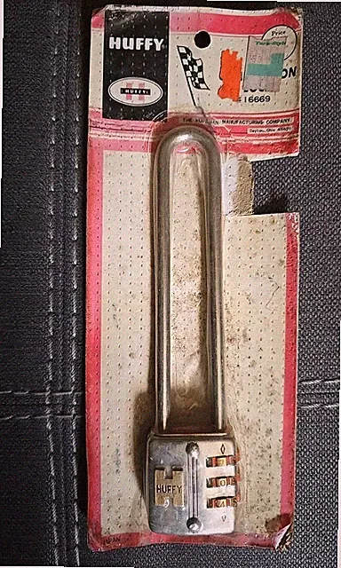 Rare Huffy Huffman 60’s 70’s Combination Lock-The Wheel Rail Swinger Long Super