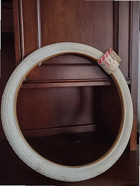 Rare Vintage NOS Huffy White Bicycle Tire 20 x 1.75 New Old Stock