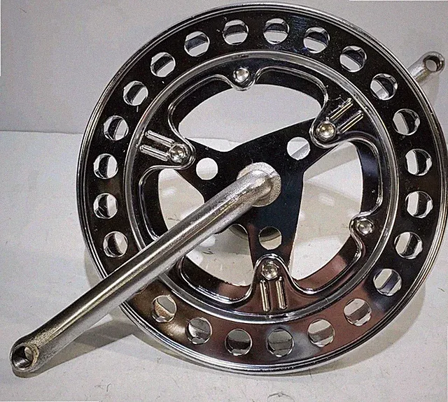 Vintage Huffy 10 Speed 1 Piece Double Crankset
