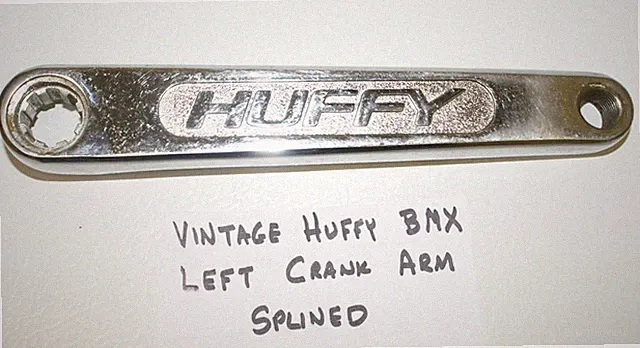 Vintage Huffy BMX bike bicycle left crank arm
