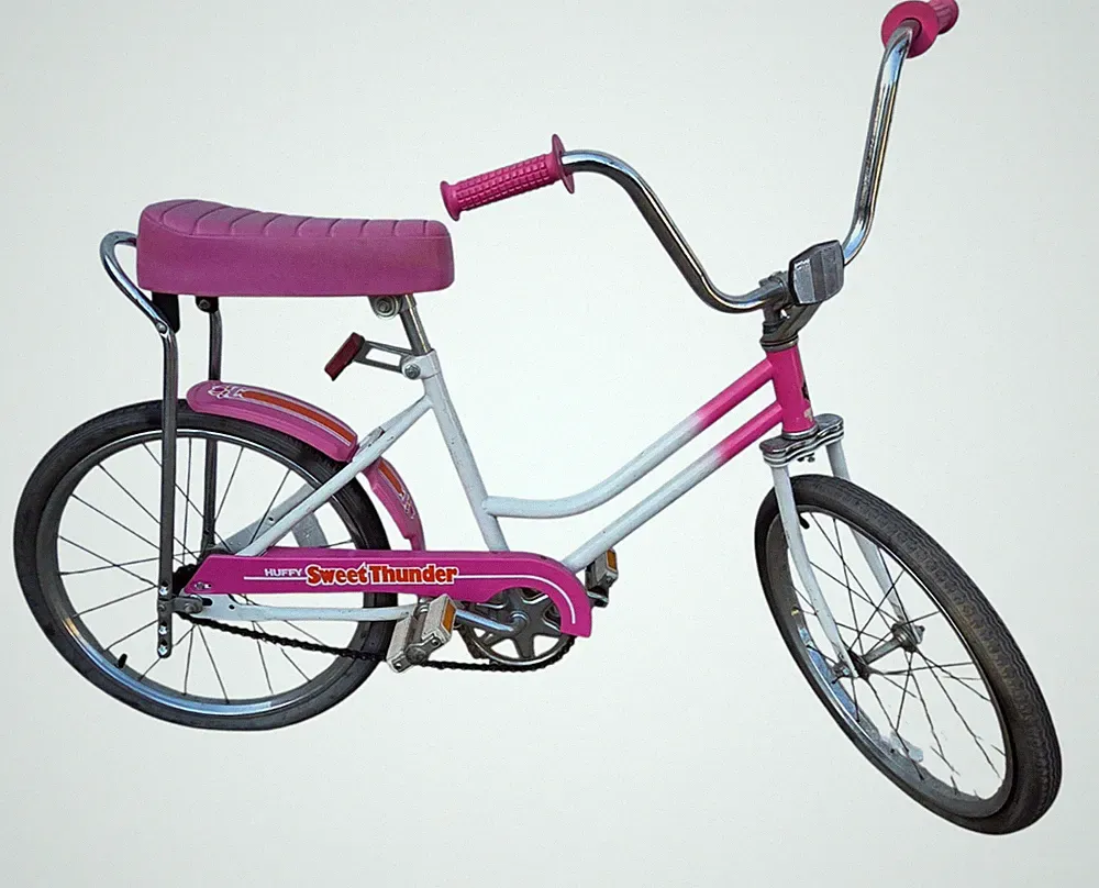 Vintage Huffy Sweet Thunder BMX Bike Bicycle Girls Pink 1980s Banana Seat