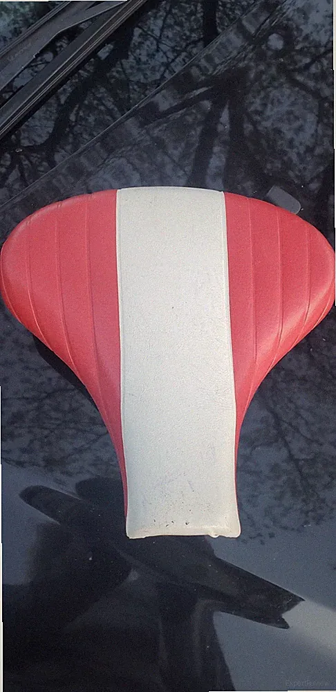 Vintage Persons USA Red White Bicycle Saddle Seat Cruiser Bike Schwinn Huffy 70s
