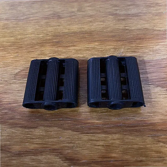 VINTAGE TRICYCLE PEDALS BLACK 3/8" ID 2" X 2" FITS ELGIN COLSON MURRAY HUFFY NOS