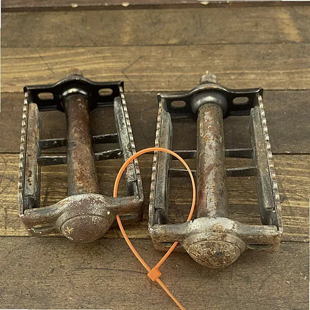Vintage Union Rat Trap Bicycle Pedals 1/2 Steel Muscle BMX Germany Huffy