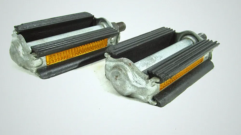 Vintage Wald 7140 Bicycle Pedals 1/2 Cruiser Bike Black Huffy Murray Schwinn S7