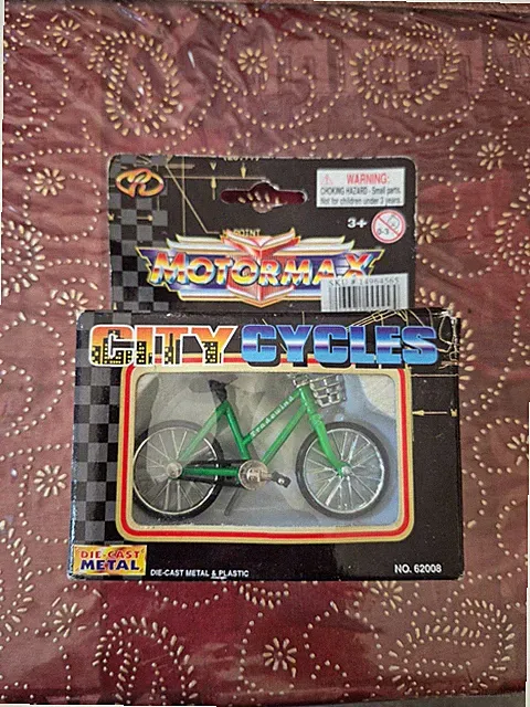Vtg Motor Max 1975 HUFFY TRADEWIND Bike Die Cast Metal CITY CYCLES 1/20 Scale